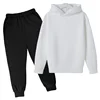 Autumn/Winter Kids Tracksuit Hoodie Solid Color Black and White Infrared Set Top + Pants Gift for Boys and Girls Ages 3-13 1