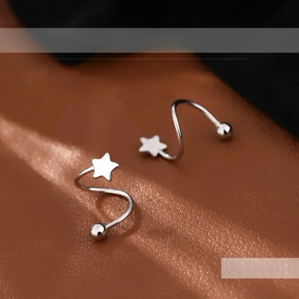 Decor Diamond Star Hoop Earrings 36937 - DECOR Jewelry