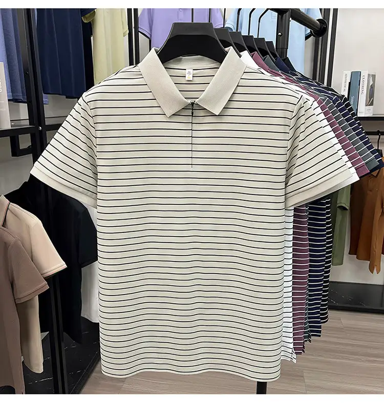Trendy T Shirts For Men Classic Polo Shirt Summer Short Sleeve Comfort  Fashion Casual Top New Design - Image 8