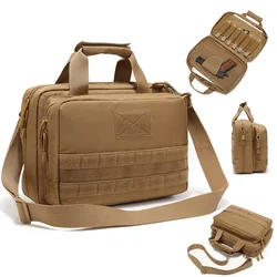 Bolso táctico de un solo hombro para hombre, bolsa multifuncional de gran capacidad para armas, impermeable, Militar