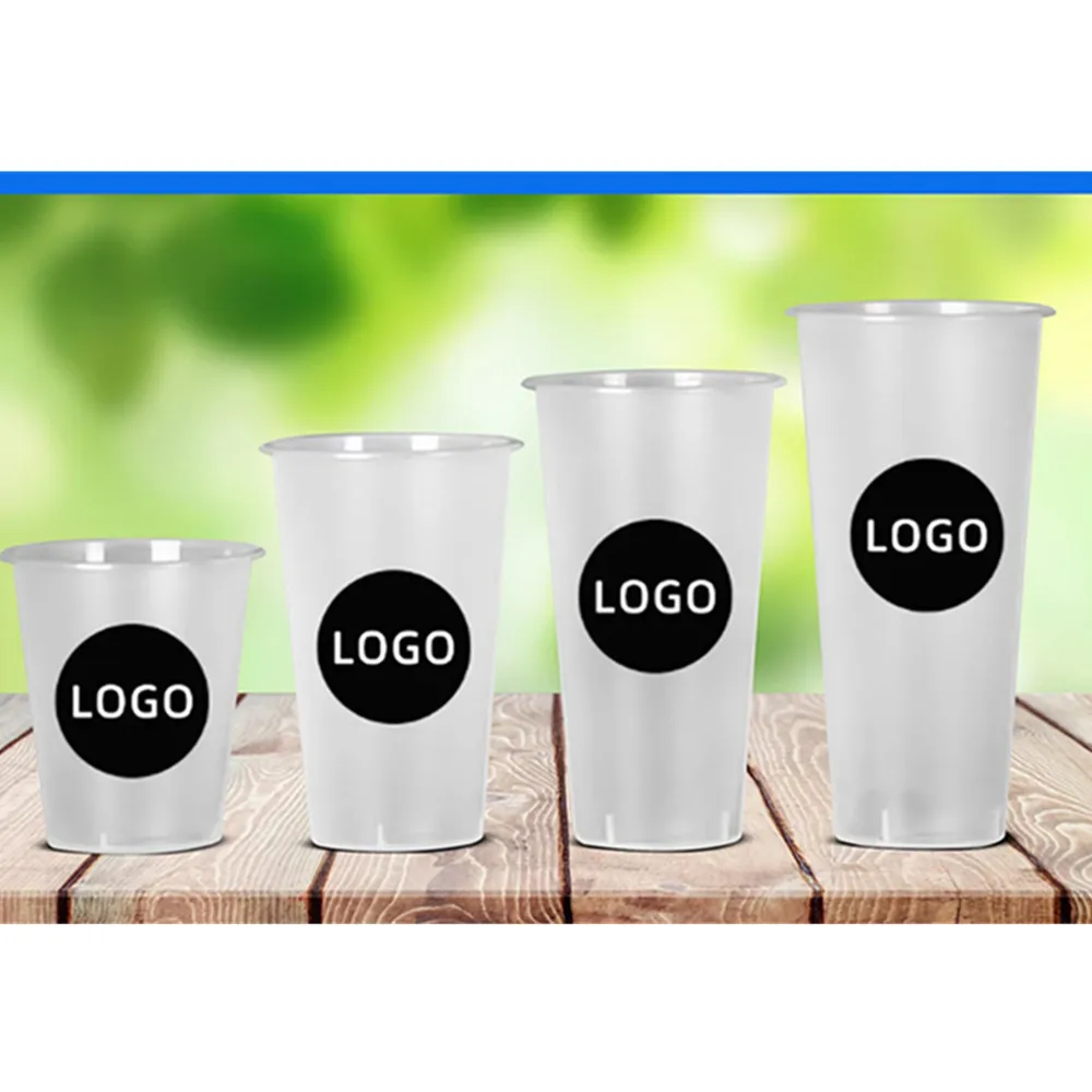 Tazze Personalizzate, Tazze Smerigliate Stampate Personalizzate, Infrangibili, Flessibili Antigelo, Tazze Per Feste In Plastica Personalizzate, Promoz