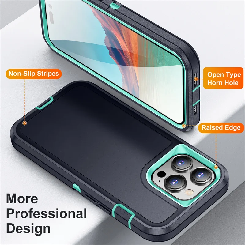 Heavy Duty Armor Protective Shockproof Back Cover Case