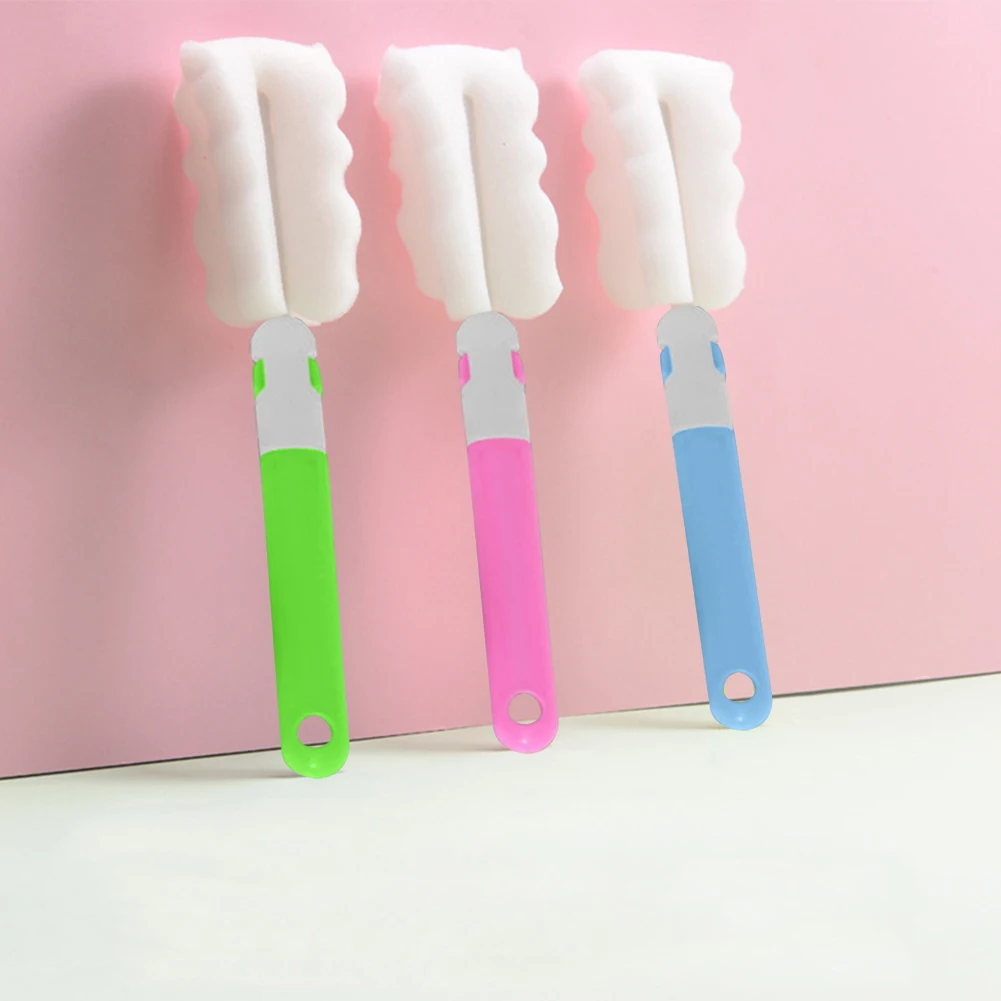 20/30cm Bottle Cleaning Brush Long Handle Soft Sponge Brush Water Bottle Glass Cup Washing Cleaner Tool For Bottle Vacuum Flasks 4