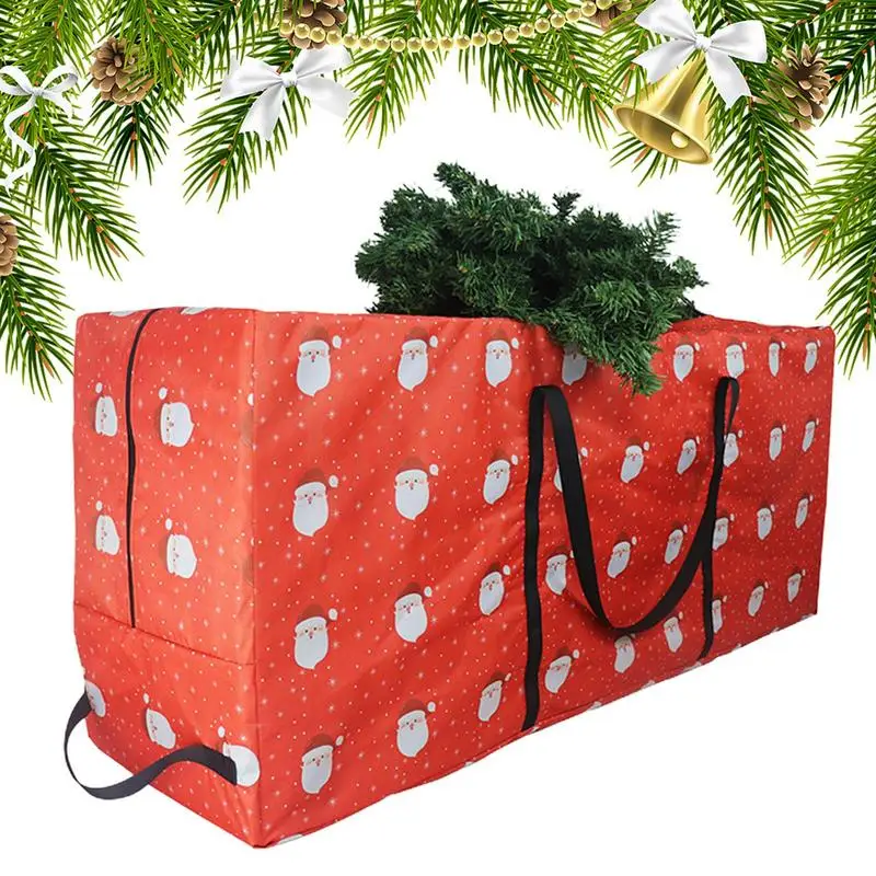 Large Christmas Tree Storage Bag Oxford Fabric With 4 Handles Waterproof Xmas Tree Storage Bags Easy Carrying And Transport christmas tree storage bag