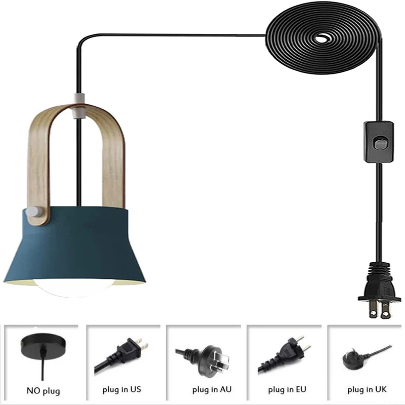 

Contemporary Adjustable Pendant Lighting Industrial Barn Pendant Lights Metal Hanging Lamp Plug In Cord for Kitchen Restaurant