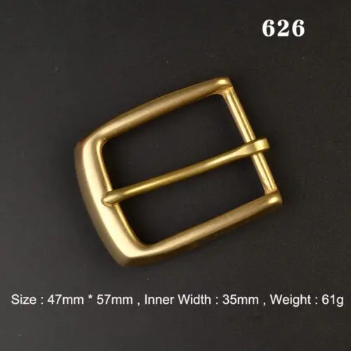 Premium Solid Brass Pin Buckle for Leather Craft and Belt Replacement