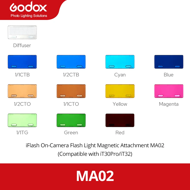 MA01 MA02 Magnetic Color Filters Creativity Unleashed Diffuser for iT30PRO/iT32
