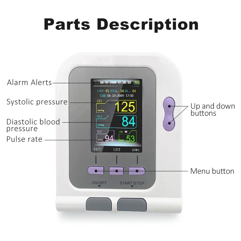 CONTEC08a Vet Animal Blood Pressure Detector Equipped With Blood Oxygen Function Probe And Cuff Various Sizes