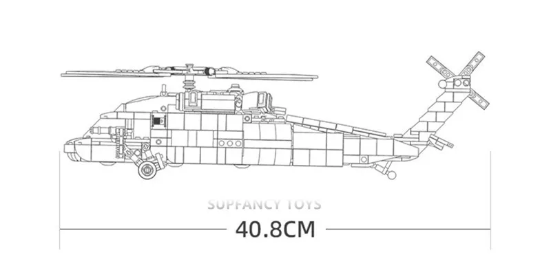 Sluban M38-B0208 Blocks Army Bricks Toy Hind Helicopter, T-90 Main Battle  Tank, Army Personnel Carriers, Army Je-ep, Prowl Car,1 Set