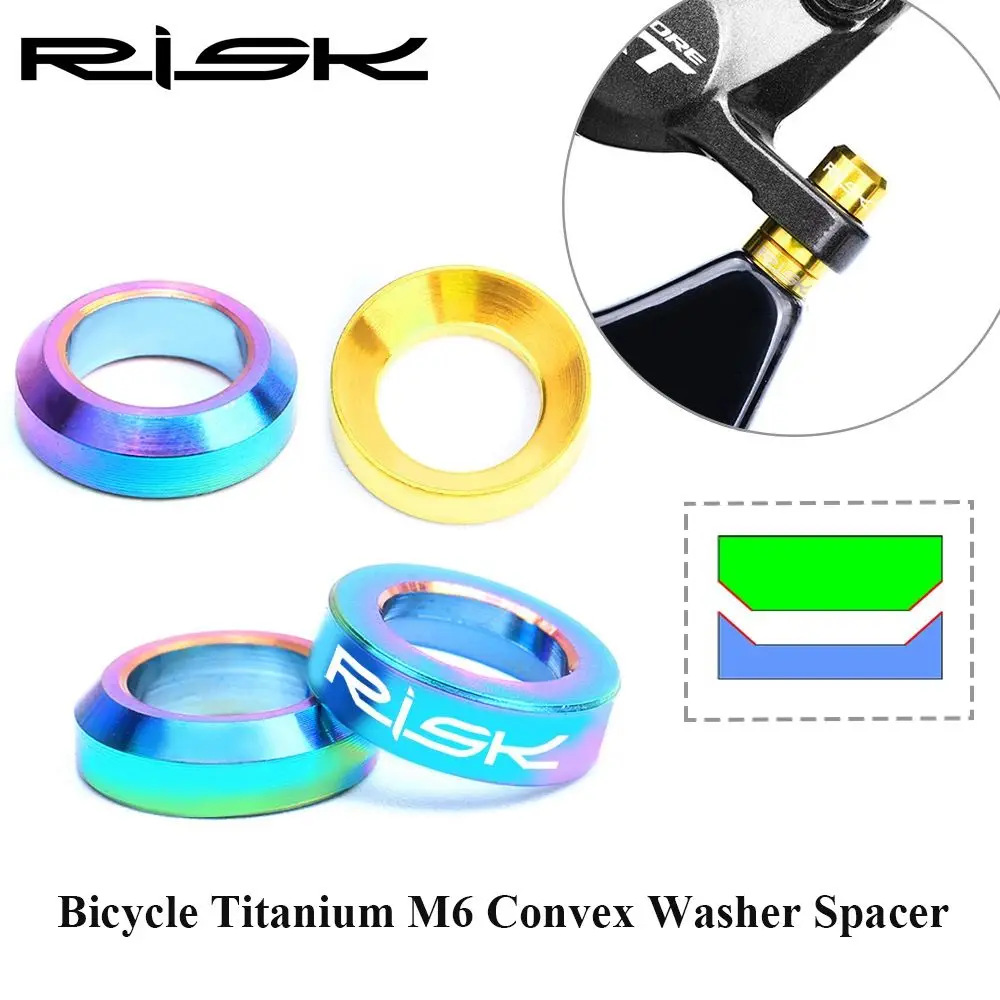 Disc Brake Caliper Mountain BMX Bike Brake Caliper Group Titanium M6 Concave Convex Washer