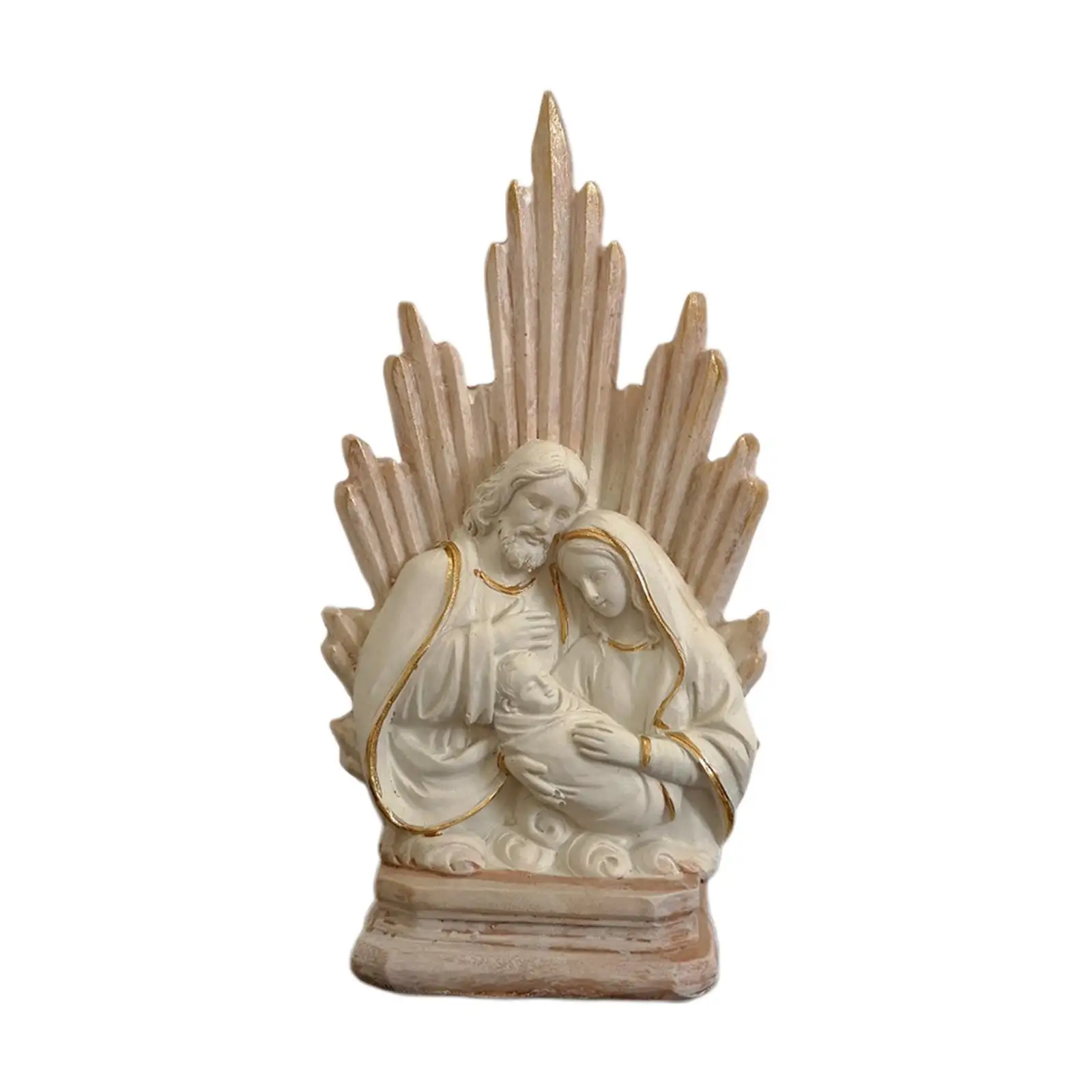 20cm Virgin Mary Modern Resin Family Living Room Decoration Master Simple Decoration Crafts Holy Family with Child Figure christian statue