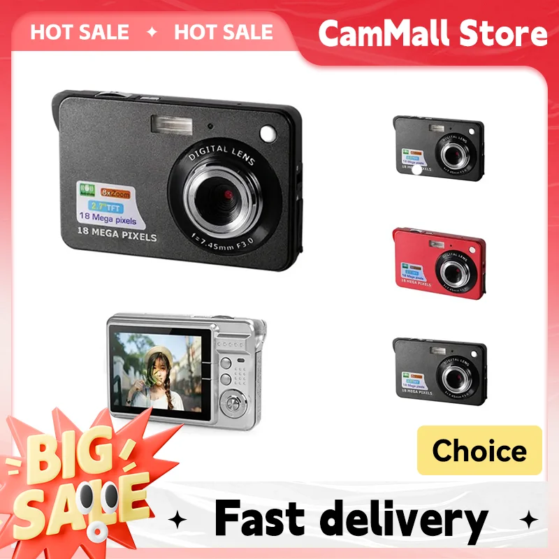 HD Digital Camera LCD Screen Child Cameras Outdoor Anti-Shake Instant Photo Camera Rechargeable Photography Camcorder digital camera