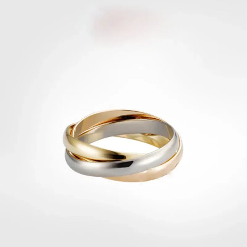 Classic Stainless Steel Couple High-end Love Ring Banquet Preferred Ring Valentine's Day Gift
