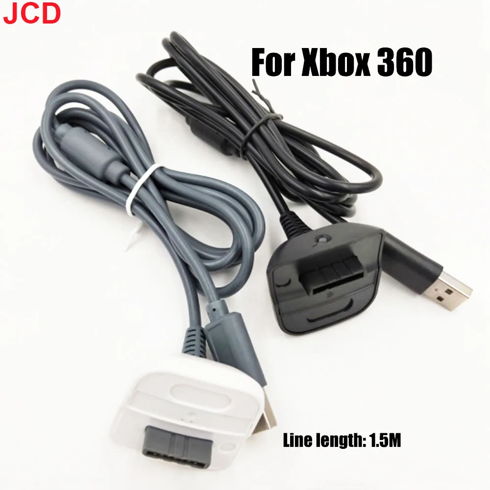 JCD Cable de carga USB para Xbox 360, controlador de juego inalámbrico