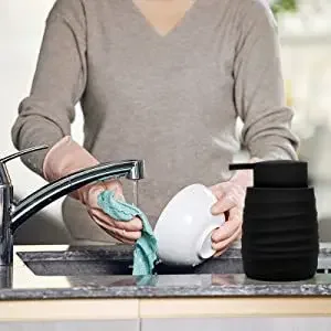 Soap Dispenser Matte Plastic Liquid Dispenser for Small Office/home Office Hotel Kitchen Bathroom Hand Washing Liquid Bottle