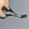 Eyebrow Trimmer Scissor with Comb Female Male Eyebrow Eyelash Scissors Safety Stainless Steel Face Razor Makeup Beauty Scissors 6