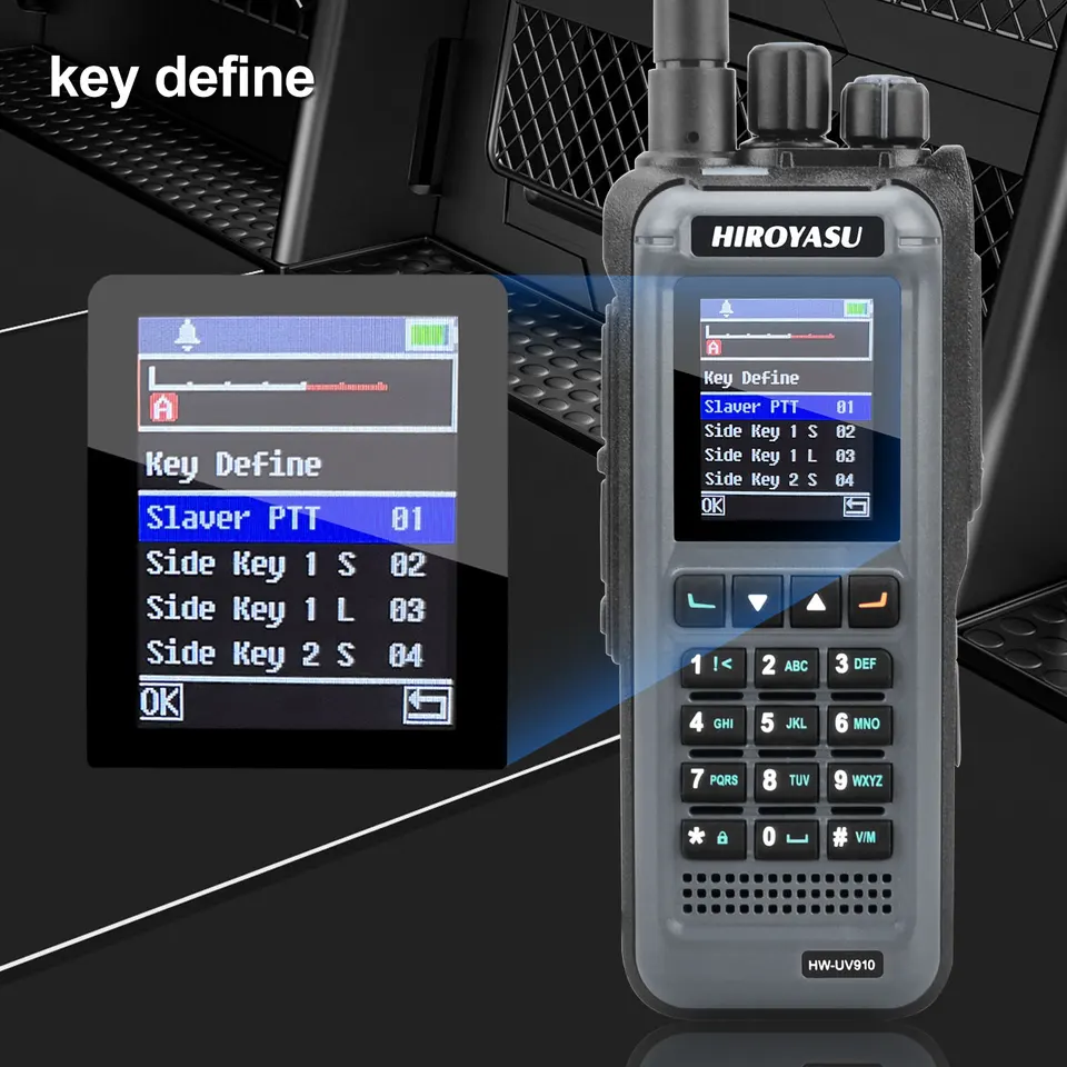 HIROYASU Walkie Talkie HW-UV910 2M 70CM VHF UHF Dual Band