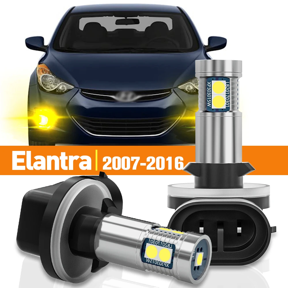 

2pcs LED Fog Light For Hyundai Elantra 2007 2008 2009 2010 2011 2012 2013 2014 2015 2016 Accessories Canbus Lamp