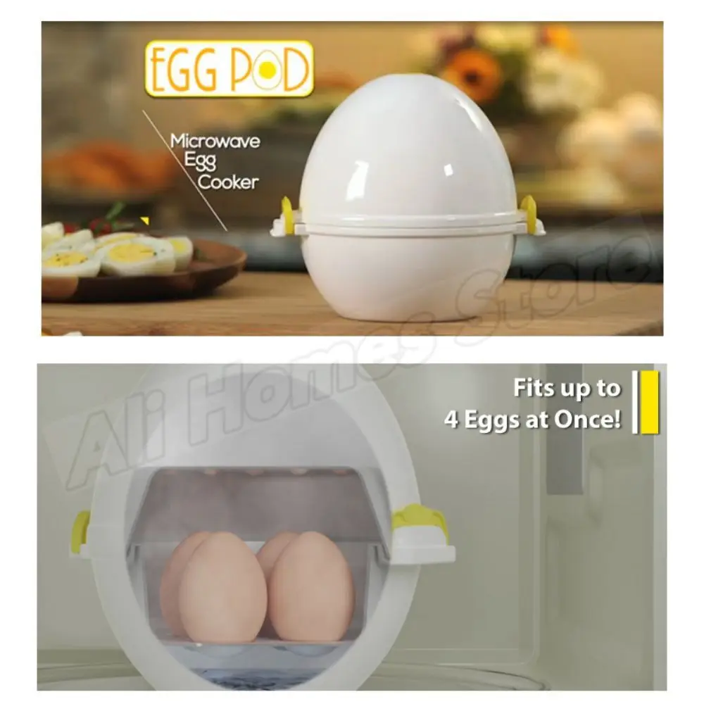 Eggpod Egg Cooker Wireless Microwave Hardboiled Egg Maker Cooker Egg Boiler  & Steamer 4 Perfectly-Cooked Hard Boiled Eggs Tool - AliExpress