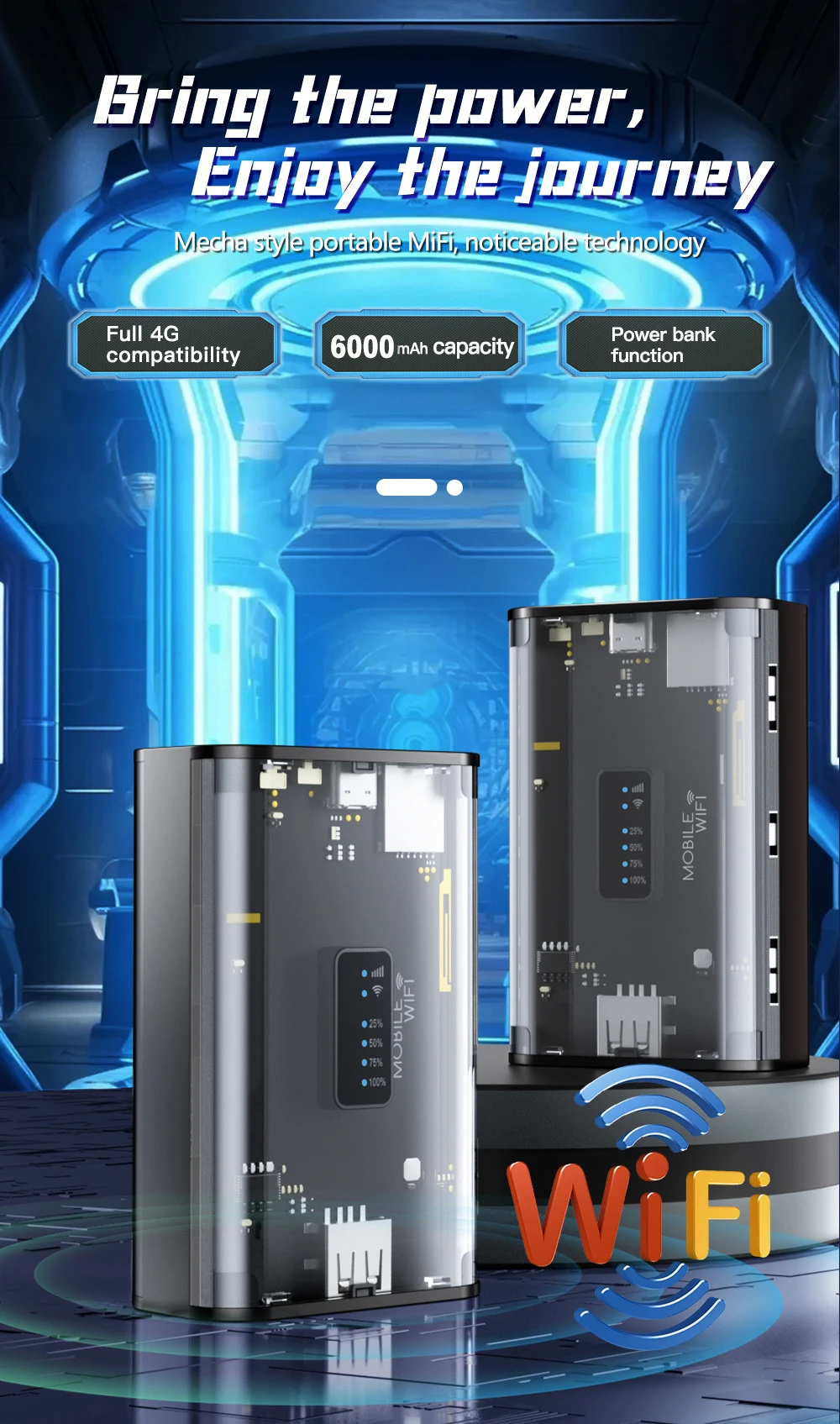 Wi-Fi, Ao Ar Livre, Viagem Hotspot, 6000mAh