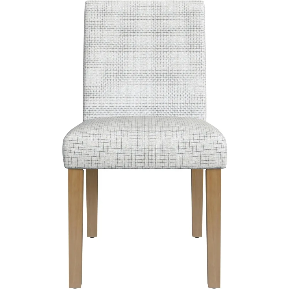 

Classic Parsons Dining Chairs , Cream Mini Grid Pattern, Single Pack