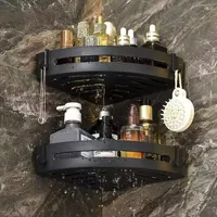 3/2/1 PCS กาวไม่มีเจาะชั้นวางของอัพเกรดกันน้ําห้องน้ําแชมพูและผ้าเช็ดตัวผู้ถือ Wall Mount 4