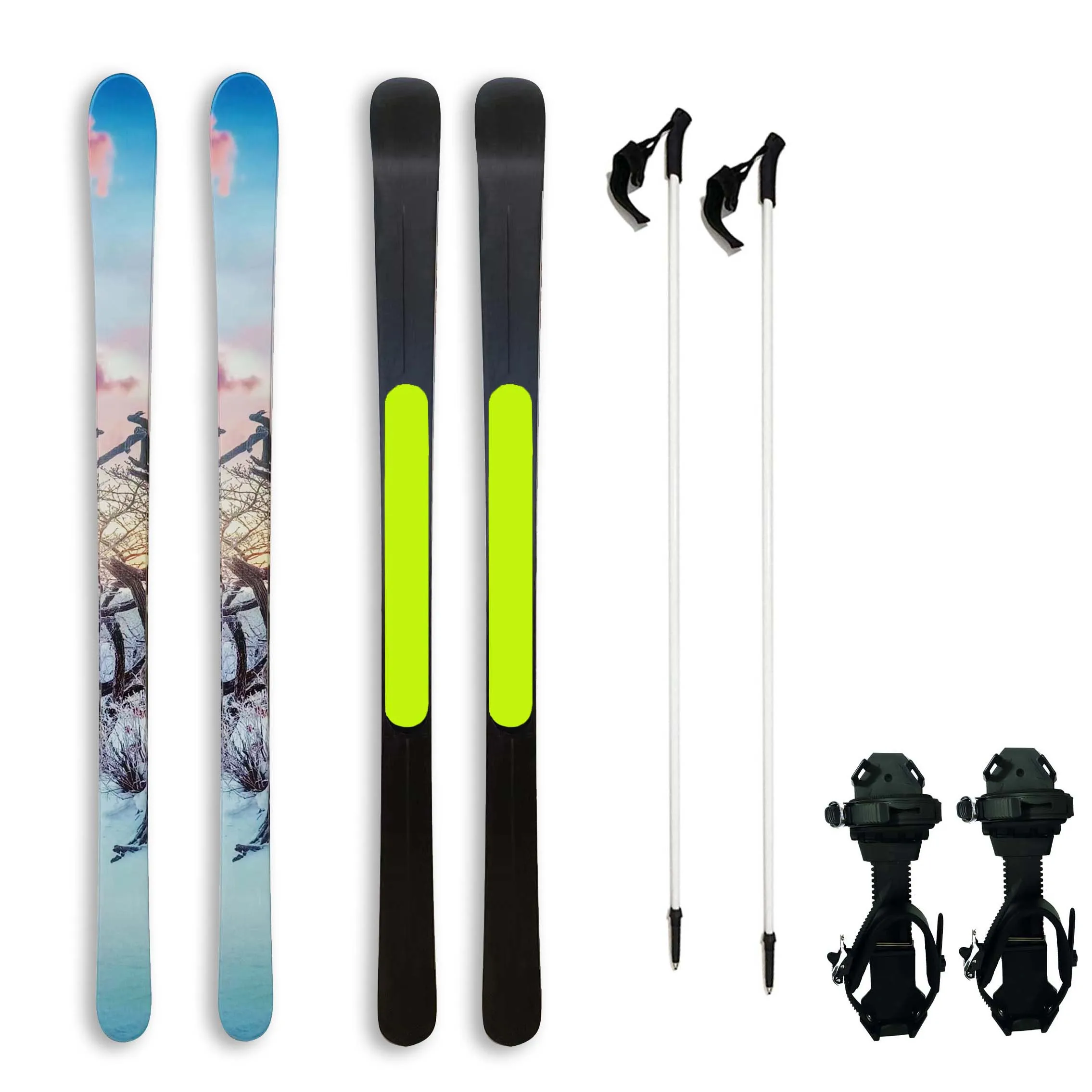 Adult Red Liuku Hunter Skis 5