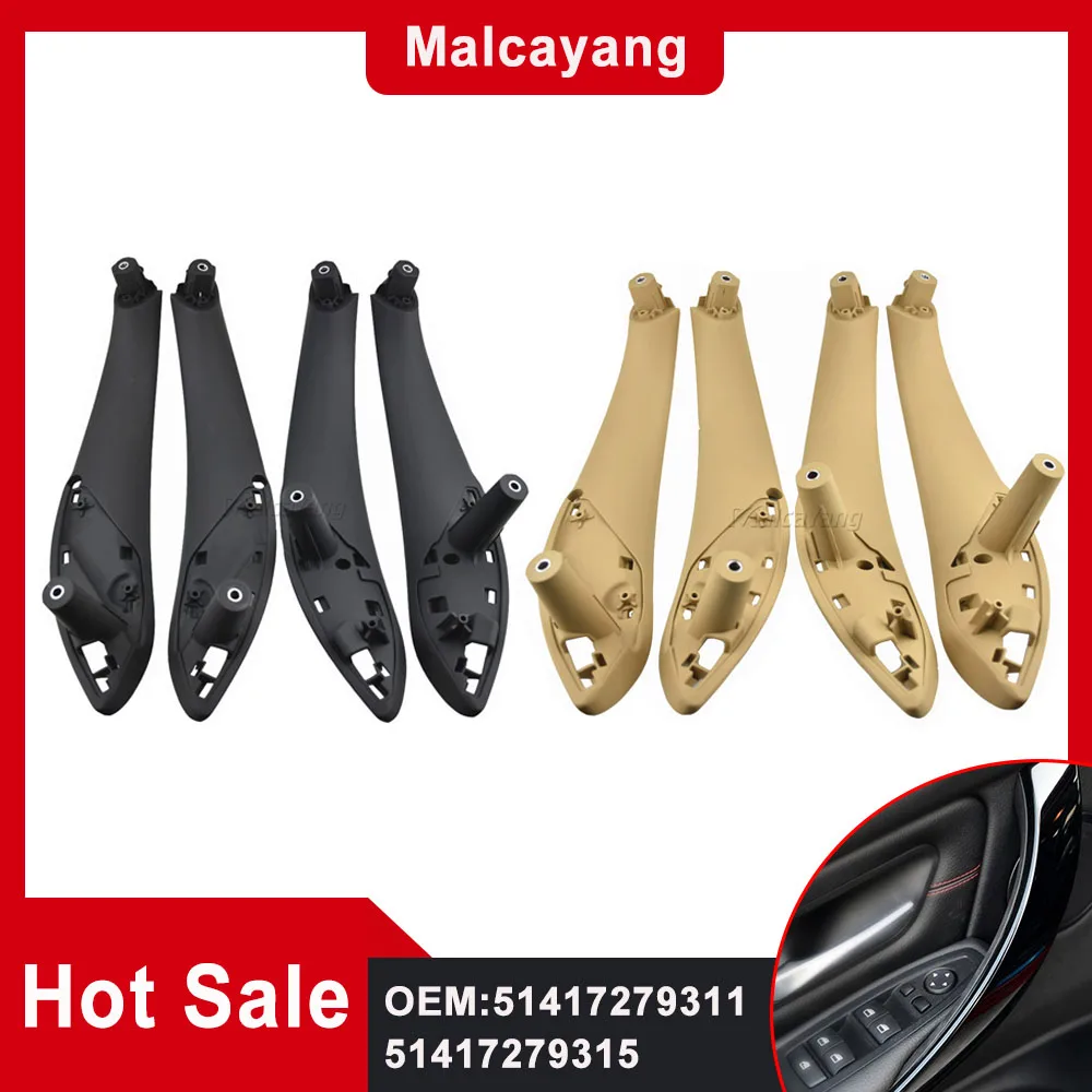 4 Pz Per Bmw Serie 3 F30 316D 318D F31 320I 325D 2011-2019 Nuovo Pannello Bracciolo Porta Interna Destra Sinistra 51417279311 Beige/Nero