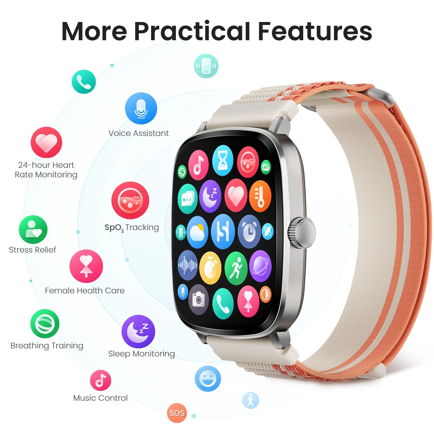 HAYLOU Watch RS5 Smart Watch AMOLED Display Bluetooth
