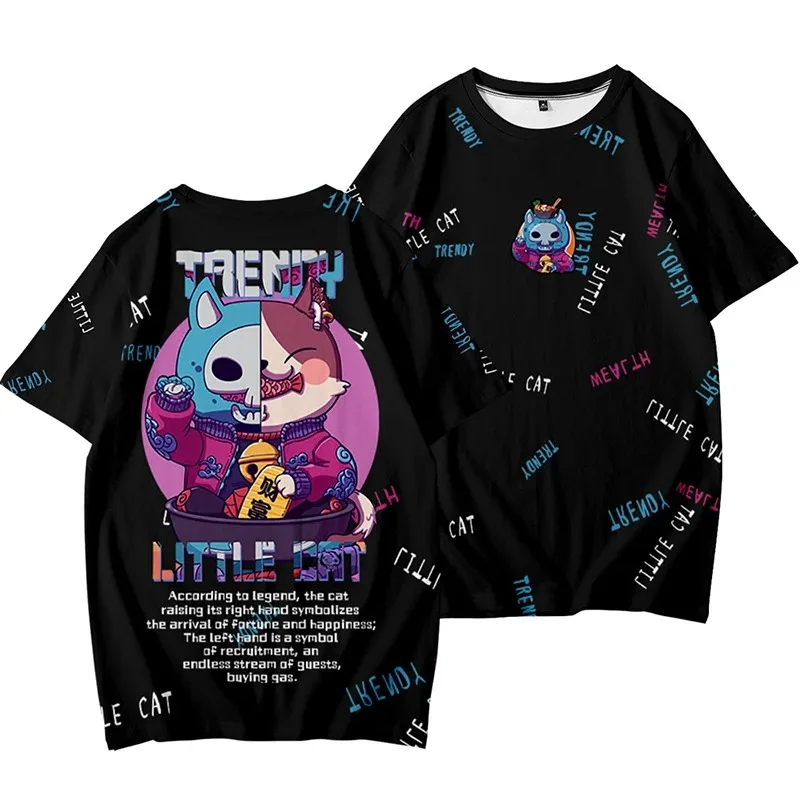 Fashion printing fox mask 3d t-shirts sports style hip hop shirts men women tops o-neck short sleeve boys girls t-shirts t-shirt