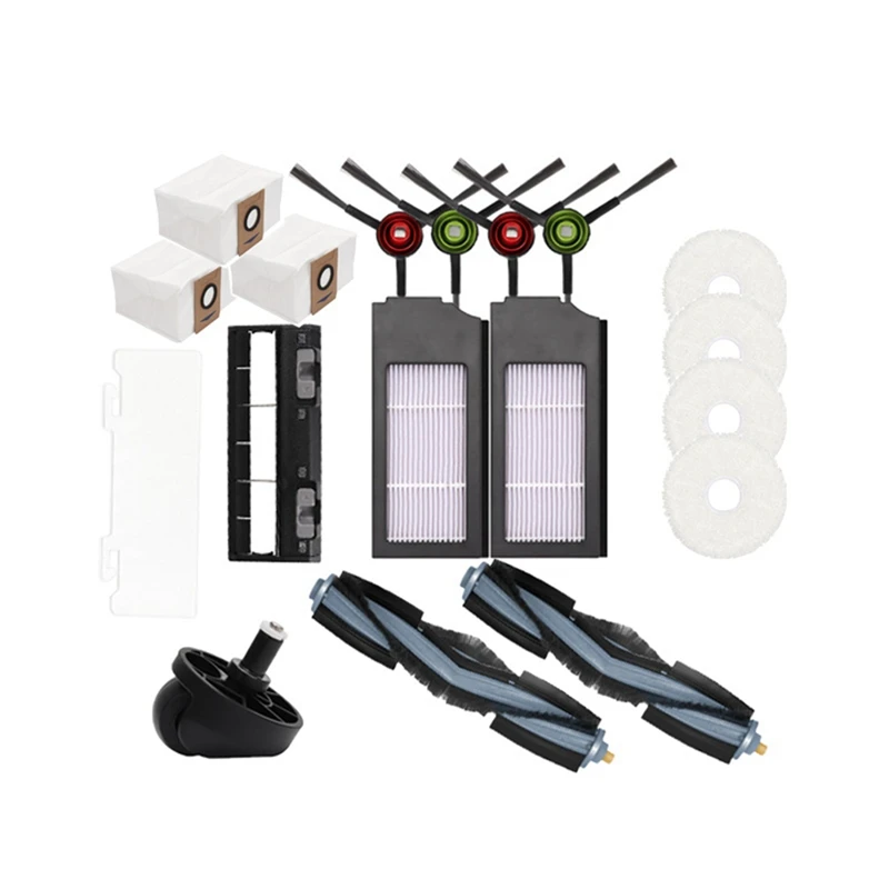 Promotion!17 Pieces For Cobos Sweeping Robot Accessories X1 Mop Wiper Main Brush Side Cover Plate |