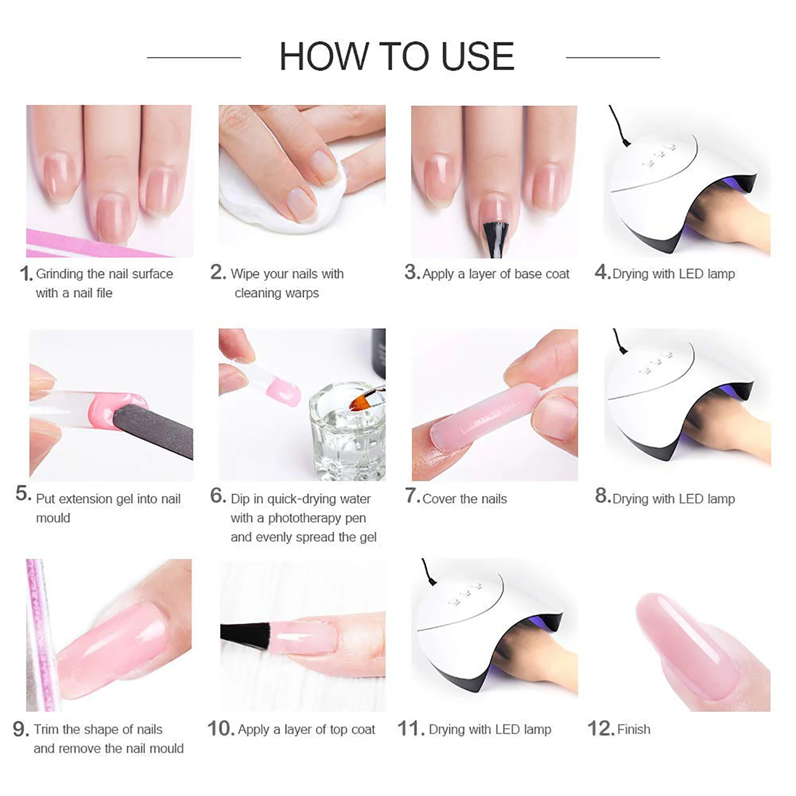 Nail Extension Gel Liquid Nail Glue Gel For Acrylic Nails Nail Glue Gel Quick Building Nail Strengthening Gel For Acrylic Nails 6