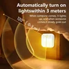4 Pack Motion Sensor LED Night Light Rechargeable Stick-on Magnet Night Lamp for Bedroom Stairs Cabinet Hallway Kitchen Lights 5