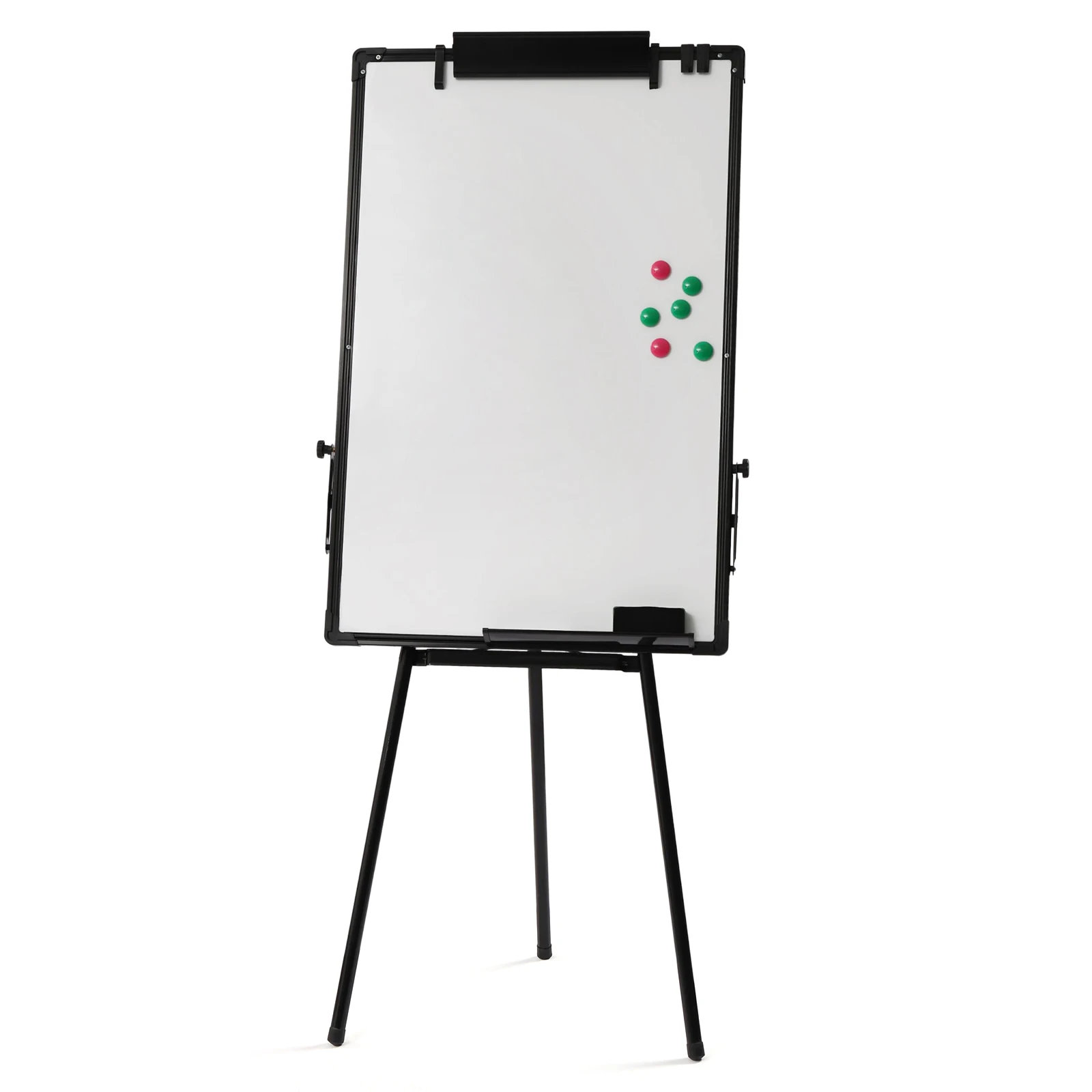 Magnetic Whiteboard Easel Black Flip Tripod Portable Dry Erase Board Height Adjustable for School Office & Home 6