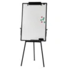 Magnetic Whiteboard Easel Black Flip Tripod Portable Dry Erase Board Height Adjustable for School Office & Home 6