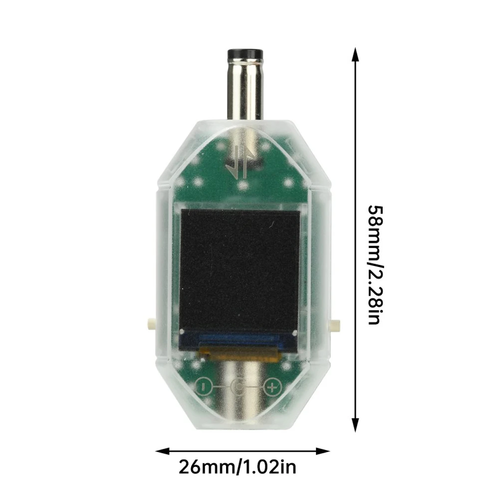 DT550 고정밀 디지털 디스플레이 전력계 DC4.5-50V 0-6A 다기능 테스터(0-600W DC5.5×2.5mm 포트 포함) 전압 측정용