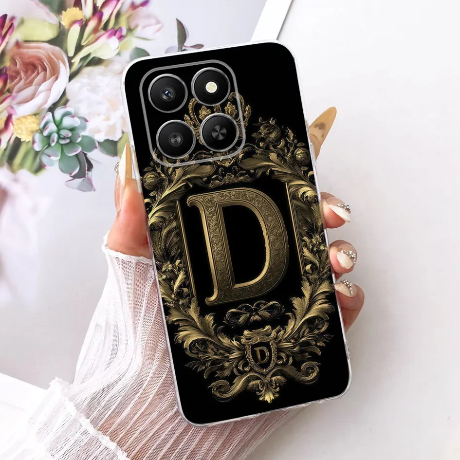 Clear Luxury Crown Letter Silicone Couple Phone Case - Soft and Stylish Protection