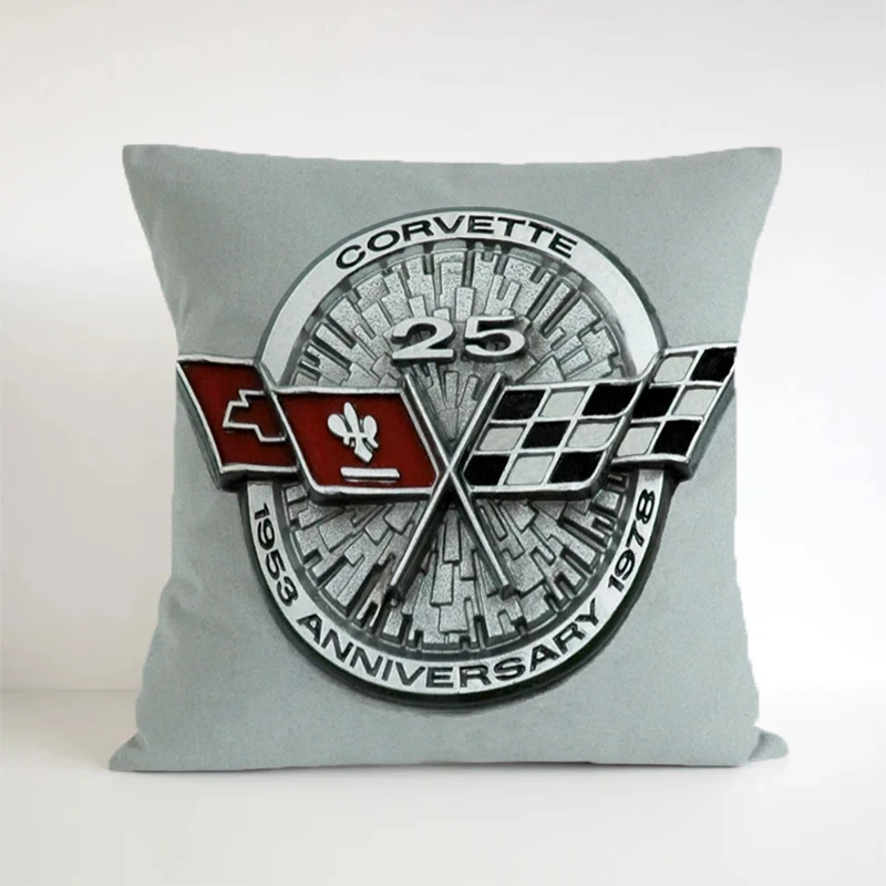 

Double-Sided Pilow Cases Sleeping Pillows for Decoration CAR-CORVETTES Short Plush Gift Chair Cushion Cover Square Custom Pillow
