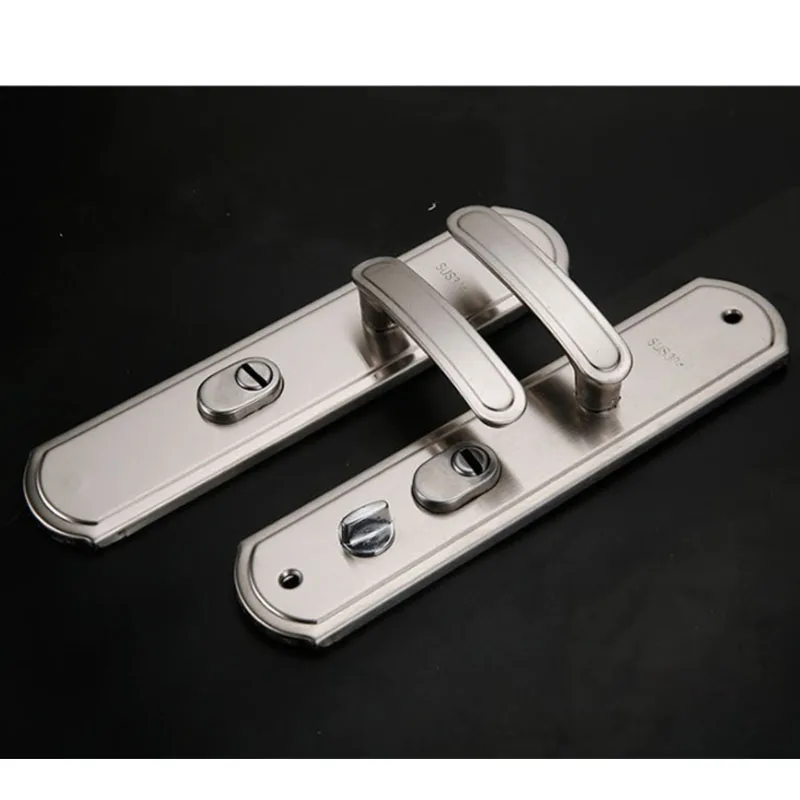 Stainless Steel Anti-Theft Multi-Function Door Lock Handle Mortise Gate Handle with Adjustable Direction For Home Security door handles