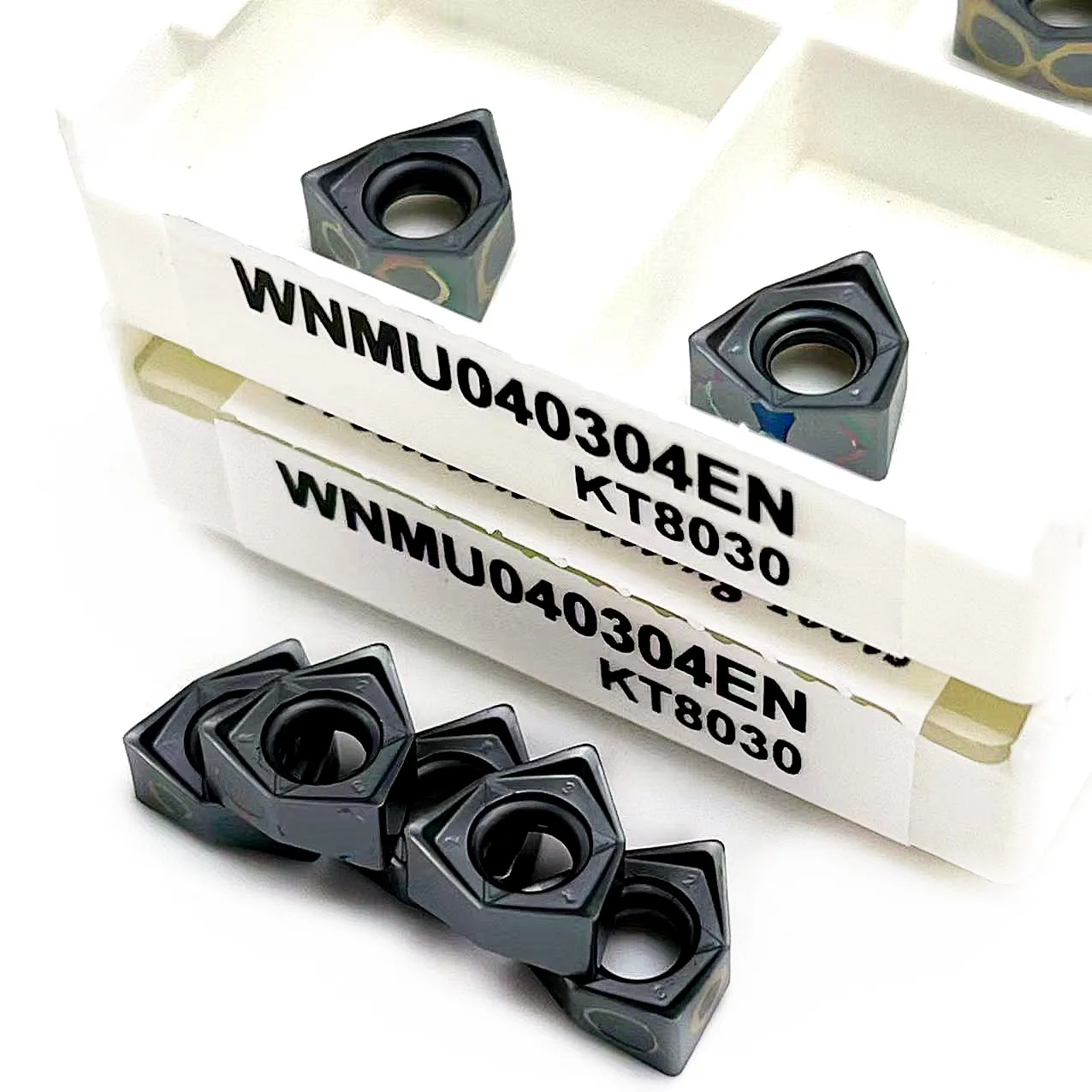 

10PCS WNMU040304 EN KT8060 WNMU040308 KT8030 CNC Lathe Milling Turning Inserts Face Mill Carbide Inserts Cutter Tools Parts