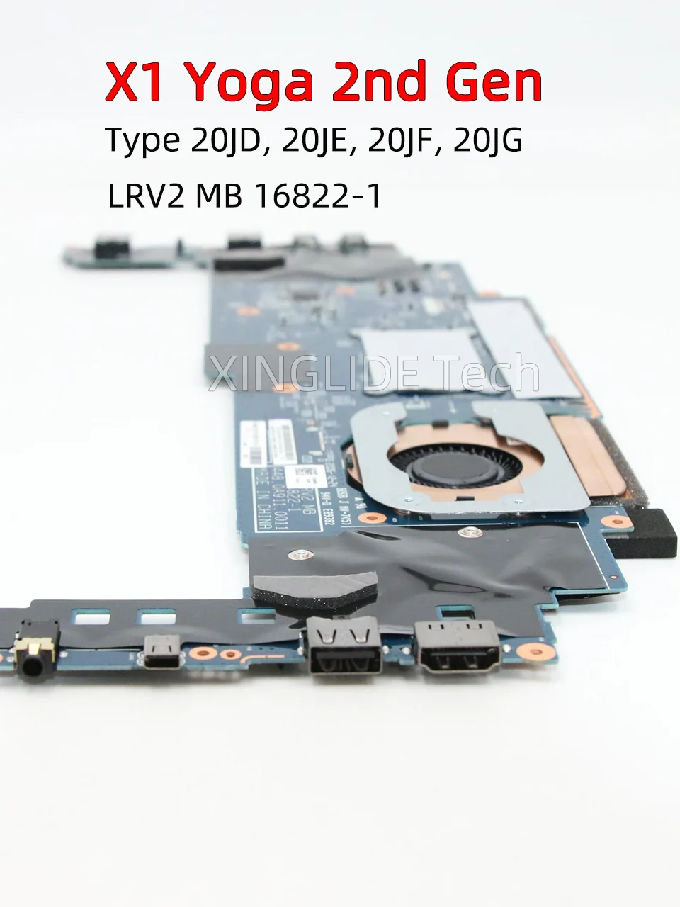 LRV2 MB 16822-1 For Laptop ThinkPad X1 Yoga 2nd Gen Motherboard I5