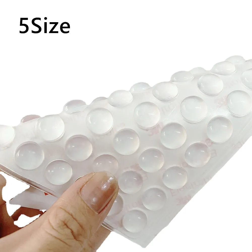 Pare-chocs d'armoire en caoutchouc auto-adhésif, butée de porte, amortisseur, tampons de meubles en silicone, coussin de protection, 100 pièces