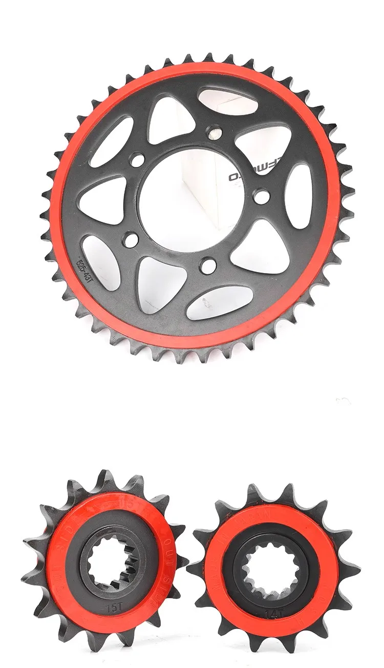사일런트 내구성 SPROCKET 키트 플라이 휠 키트, 전면 및 후면, 베넬리 TNT300 BN302 토나도 키웨이 RKX 300 STELS BN TNT 300 302 302S