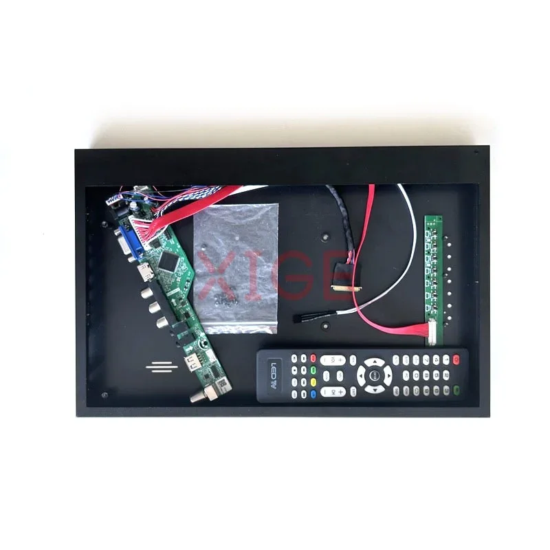 

Controller Board+Metal Case Fit LTN156KT02-101/301/C01 VGA+HDMI+AV+USB Screen Analog TV Signal 40Pin LVDS 1600*900 DIY Kit 15.6"