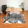 Imitation Animal Skin Pelt Zebra Shaped Carpet Sheepskin Area Rug Room Decor Carpets For Living Room Rugs For Bedroom Floor Mats 5