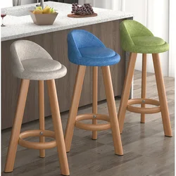 Modern Minimalist Bar Stool Stable Load-bearing Kitchen Craft Chairs Contemporary Counter Height Chairs Sleek Dining Stools