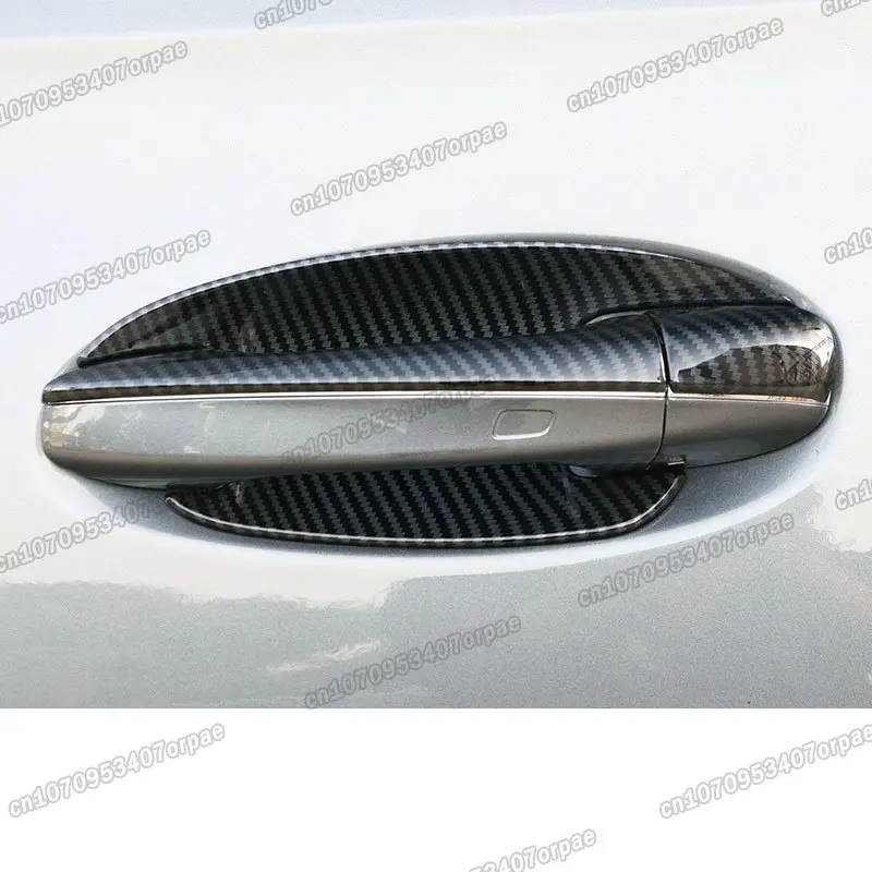 Carbon fiber auto türgriff trim schüssel dekoration für mercedes benz c e  glc klasse x253 c253 w205 w213 2020 2021 2019 2017 2022 - AliExpress