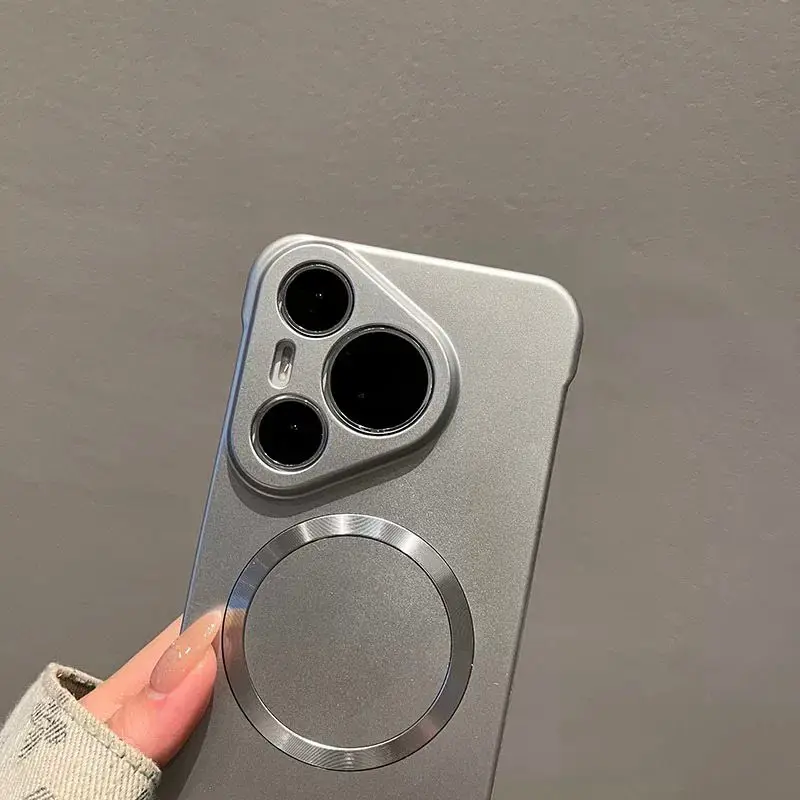 Frameless Metal Paint Phone Case with MagSafe Compatibility