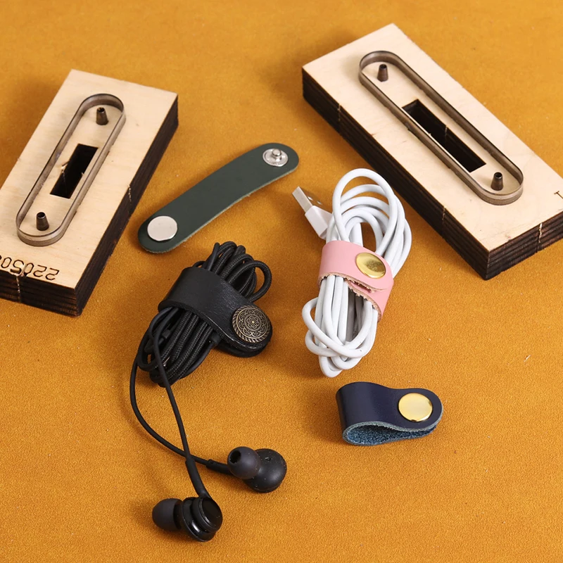 가죽 공예 템플릿 커터 데이터 라인, USB 케이블 이어폰 와이어 오거나이저 보관 버클 시계 벨트 다이 커터 나이프 몰드, 1 개