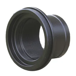 Premium Metal Telescope Lens Adapter Ring - 1.25 Inch Eyepiece to M42 Thread (Black)
